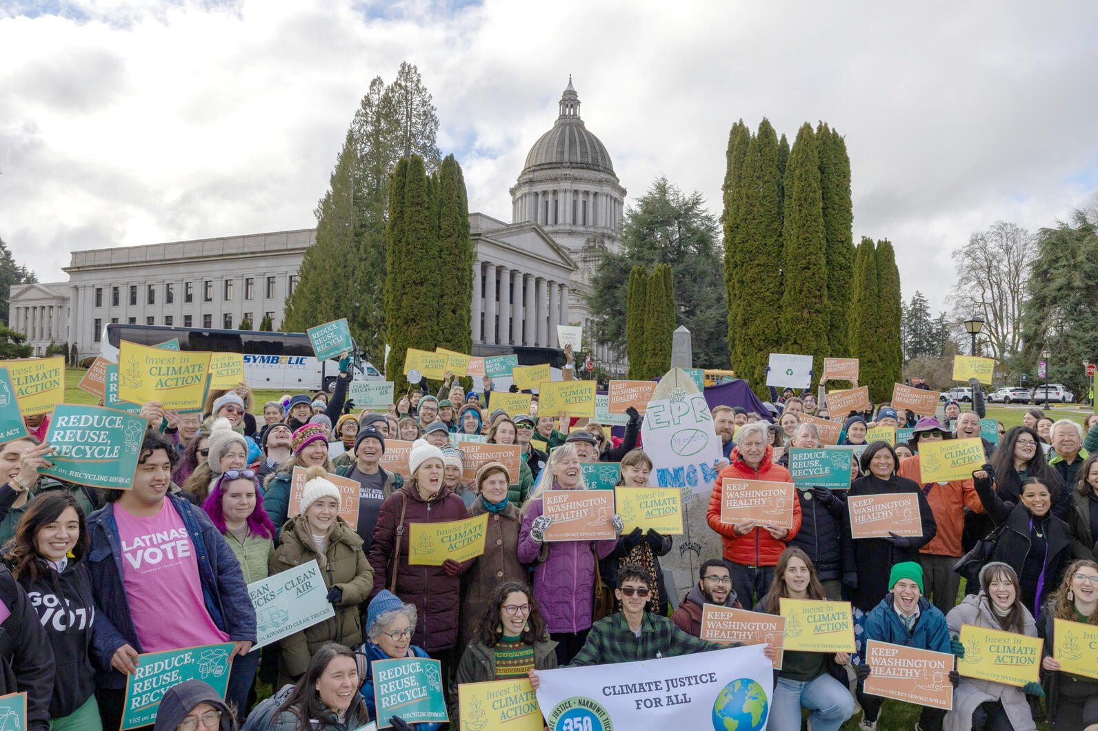 Advocates gathered at the Capitol to show support for legislative priorities. Advocates gathered at the Capitol to show support for legislative priorities.